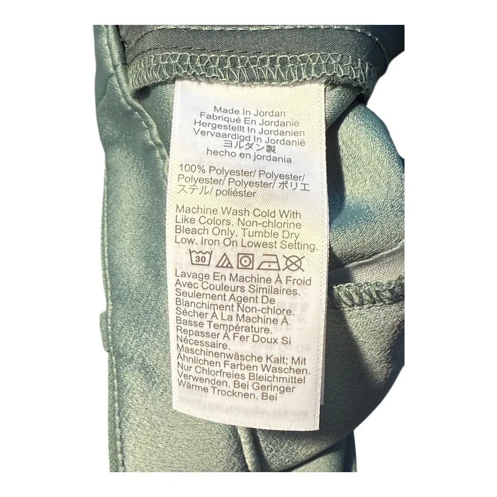 J. Crew High Rise Belted Crepe Wide Leg Shorts Topiary Sage Green Size‎ 16 NWT